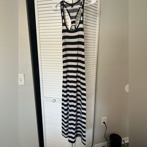 Black and white maxi dress